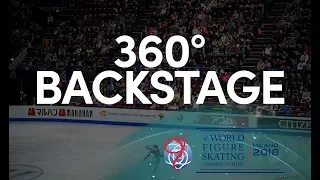 Ladies Free Skating Warm Up Room - Milano 2018 - 360°