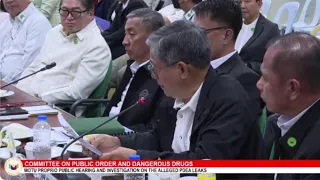 HAPPENING NOW: Senate Committee on Public Order and Dangerous Drugs resumes probe on 'PDEA leaks'