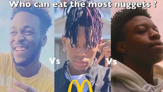 Who Can Eat The Most Nuggets In 5 Minutes???
