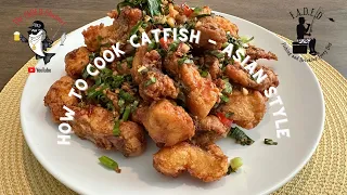 Channel catfish catch clean cook - Spicy Asian Style