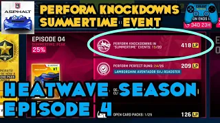 Asphalt 9 | Perform Knockdowns In Summertime Events 20 | Episode 4 Heatwave Season