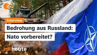 Experte warnt vor Putin-Angriff: "Europa muss Abschreckungsfähigkeit aufbauen" | ZDFheute live