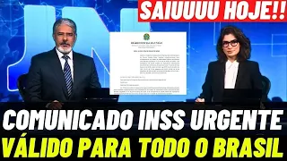 SAIU EM PLENA NOITE DE DOMINGO: NOVO COMUNICADO IMPORTANTE PARA OS APOSENTADOS E PENSIONISTAS.