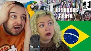 10 Things That Will SHOCK You About Brazil | AMERICAN COUPLE REACTION