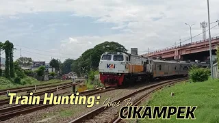 Ada Anak Emas‼️ Kompilasi Hunting Kereta Api di Stasiun Cikampek 2023