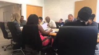 Flint Councilman Eric Mays speaks before he's forced to leave meeting