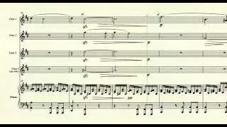 Symphony No. 8 "The Unfinished" (1st Movt) - F. Schubert - for 4-part flute ensemble with piano