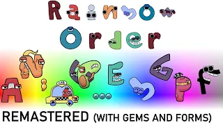 Alphabet Lore in Rainbow Order (Remastered, With Gems and Forms)