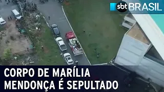 Corpo da cantora Marília Mendonça é sepultado em Goiânia | SBT Brasil (06/11/21)