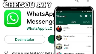 NOVA ATUALIZAÇÃO DO WHATSAPP!! CHEGOU AI?