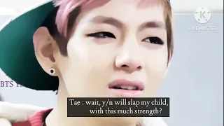 BTS Imagine - when you were about to slap your child but accidentally you slap him