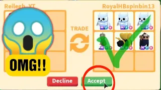 Should i accept this trade? Win/Fair/Lose and Mega Giveaway! in Roblox Adopt Me Trade #Shorts