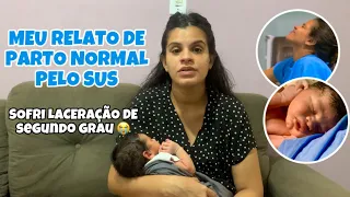 RELATO DE PARTO NORMAL *PELO SUS* - 38 SEMANAS E 5 DIAS ☺️