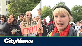 University of British Columbia students rally for better food security