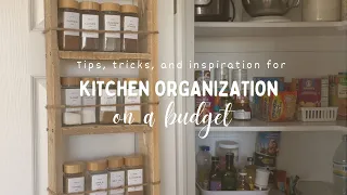 Kitchen Organization Tips | How to Organize Your Kitchen Pantry on a Budget | Organize With Me