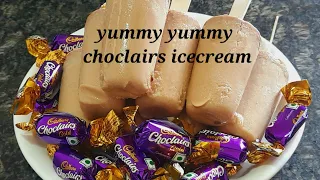 how to make yummy😋 ice cream with cudbury choclairs chocolate at home🏡 in easy way