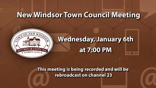 New Windsor Town Council Meeting 1-6-21