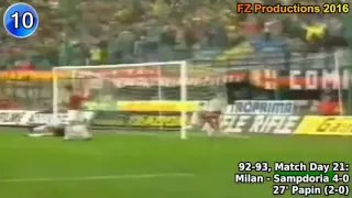 Jean-Pierre Papin - 18 goals in Serie A (Milan 1992-1994)