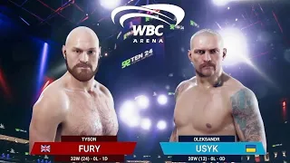 Undisputed Boxing - Tyson Fury vs. Oleksandr Usyk (Heavyweight) (Fight Simulation)