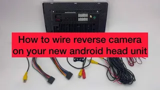 Android radio reverse camera installation guide