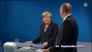 Angela Merkel am 01.09.2013: "Mit mir wird es keine PKW-Maut geben"