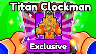 Unlocking #1 TITAN CLOCKMAN Secret ABILITY.. in Roblox Toilet Tower Defense