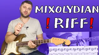 Mixolydian Riff. Уроки гитары