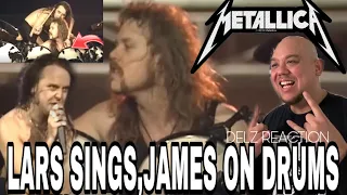 Metallica Lars Ulrich Sings,James Hetfield plays Drums to Am I Evil Live Reaction-Epic Metal Moments