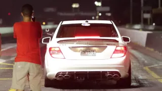 Mercedes Benz C63 AMG 10 sec 1/4 mile run