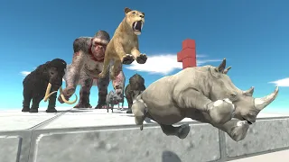 6 Levels of Danger | Escape from Prehistoric Mammals - Animal Revolt Battle Simulator