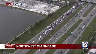 I-75 SB shuts down at Miami Gardens Drive