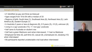 Dr Steven Philpot – Barriers to HIV testing, prevention, care among overseas-born gay & bisexual men