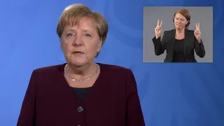 COVID-19 Pandemic: Chancellor Merkel Appeals to Citizens (with English Closed Captioning)