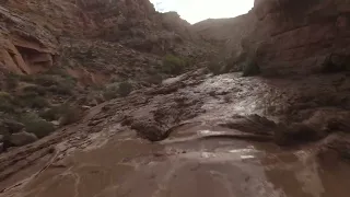 Drone Footage of Big Flash Flood near Zion National Park