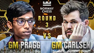 PUTOK Sa Buong Mundo Ang Ginawa Ni GM Pragg Kay GM Carlsen! | Norway Chess 2024 Round 3