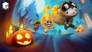 WHO IS THE BEST HALLOWEEN BATTLE - TALKING TOM GOLD RUN - ANDROID GAMEPLAY NEW EPISODE