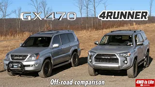 Lexus GX470 vs TOYOTA 4RUNNER - Off-road Comparison