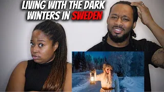 🇸🇪 American Couple Reacts "Living with the Dark Winters in Sweden | Midnight Sun & Polar Night"