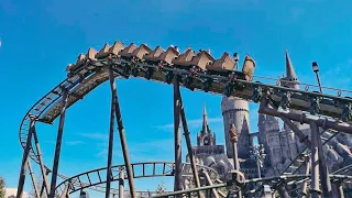 Flight of the Hippogriff Roller Coaster - Full Ride POV - Universal Studios Hollywood