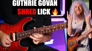 Guthrie Govan Crazy Fast Shred Lick Lesson With Tabs