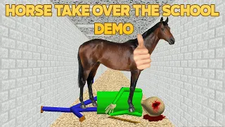 Juan 👍 | Horse Take Over The School DEMO, Helps Baldi, Killed Baldi [Baldi's Basics Mod
