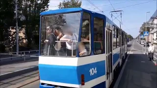 Tram parade (130th Anniversary) driving an old KT4 tram - Tallinn 2018 HD