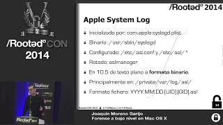 Joaquín Moreno   Low level forensics on Mac OS X