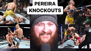 MMA Guru Reacts to EVERY Alex Pereira UFC KNOCKOUT!