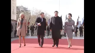 Macron Holds Grand Welcome Ceremony for Chinese President Xi Jinping