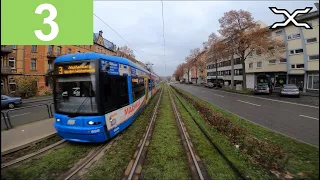 🚊 CAB RIDE Tram Kassel Führerstandsmitfahrt Straßenbahn | Linie 3 Ihringshäuser Straße - Mattenberg