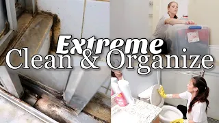 SO SATISFYING!! EXTREME BATHROOM ORGANIZE & DEEP CLEAN