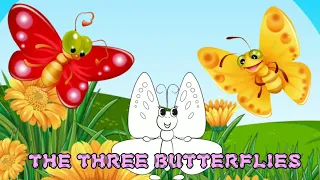 Story in English | Three Butterflies Story in English | Short Stories for kids | Three Friends Story