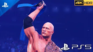 (PS5) WWE 2K23 is AMAZING | The Rock vs Goldberg on Smackdown! 2002 | Ultra Graphics [4K 60FPS HDR]