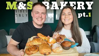 trying the *ENTIRE* bakery from M&S!! | PART 1 | April 2024